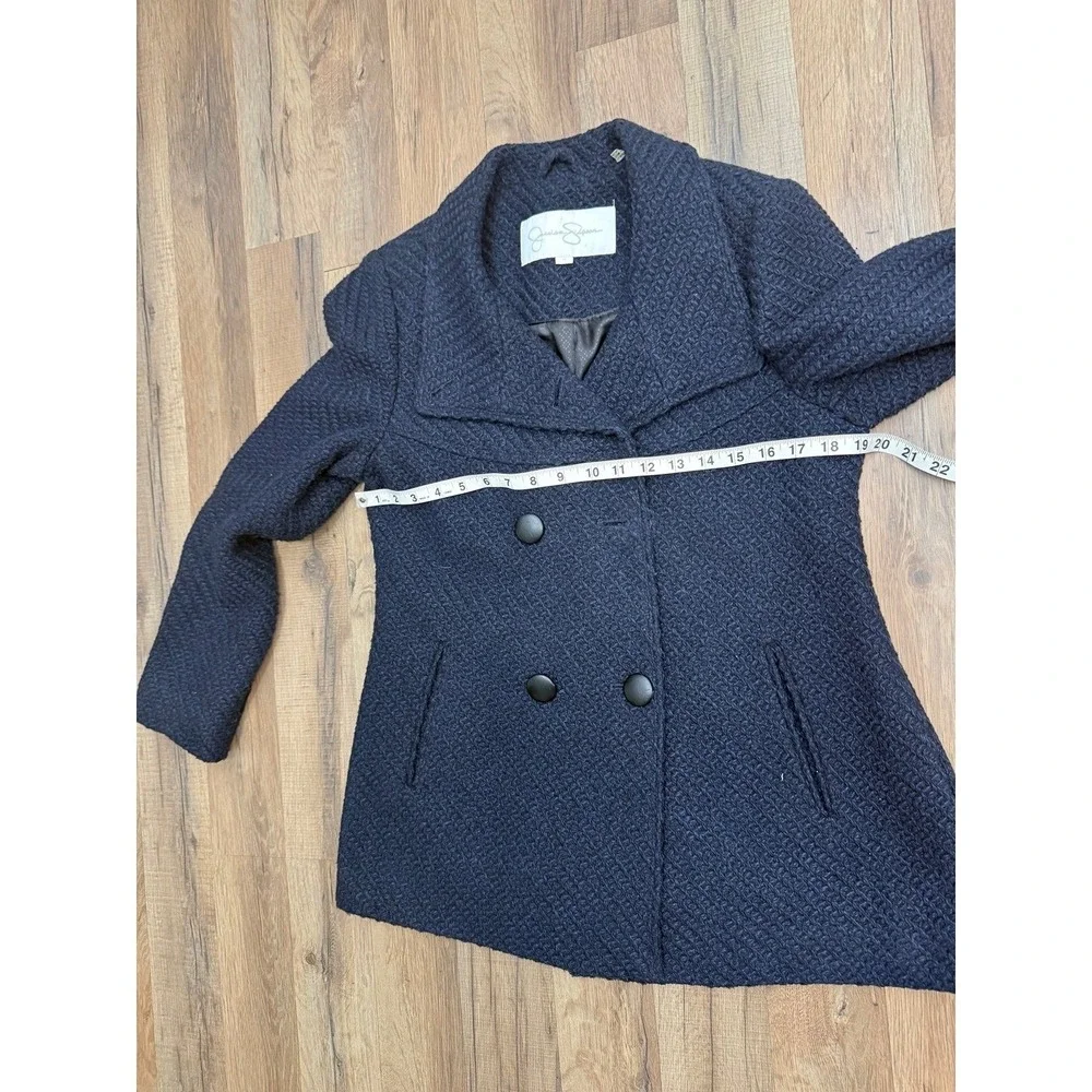 Jessica Simpson Navy‎ Wool Blend Peacoat Jacket Size M